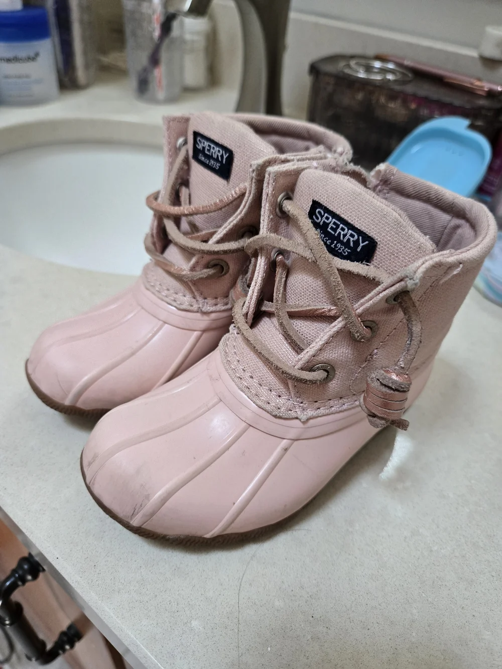 Sperry Kids' Pink Duck Boots - Waterproof Winter Boot